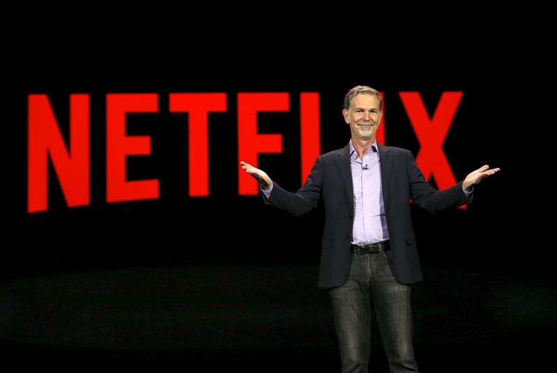 © Reuters. Reed Hastings, cofundador e presidente executivo do Netflix se apresenta durante conferência em Las Vegas