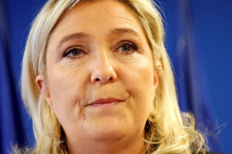 © Reuters. MARINE LE PEN VISÉE PAR UNE ENQUÊTE PRÉLIMINAIRE POUR SOUS-ESTIMATION DE SON PATRIMOINE