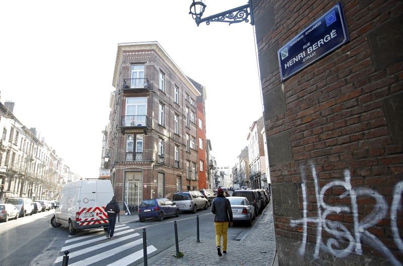 © Reuters. Rua no bairro de Bruxelas de Schaerbeek