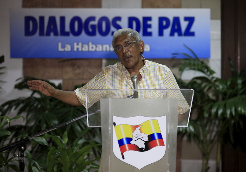 © Reuters. Negociador das Farc Joaquín Gómez em Havana