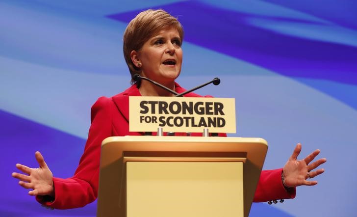 © Reuters. La ministra principal escocesa ve "muy probable" otro referéndum de independencia antes de 2020