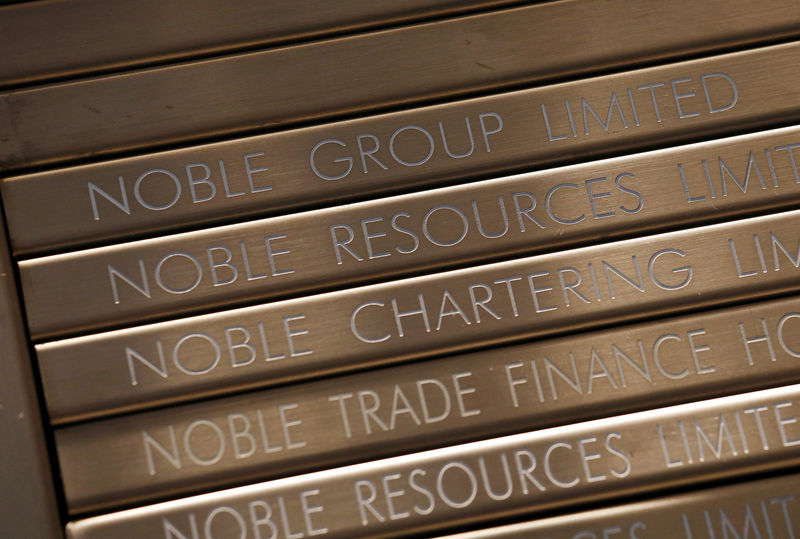 © Reuters. The company name of Noble Group is seen on directory inside lobby of office tower in Hong Kong