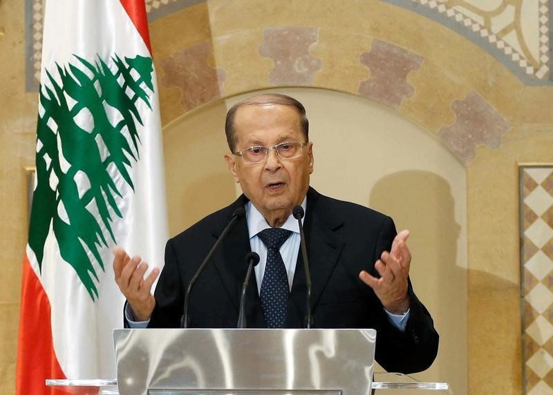 © Reuters. Il nuovo presidente del Libano, Michel Aoun