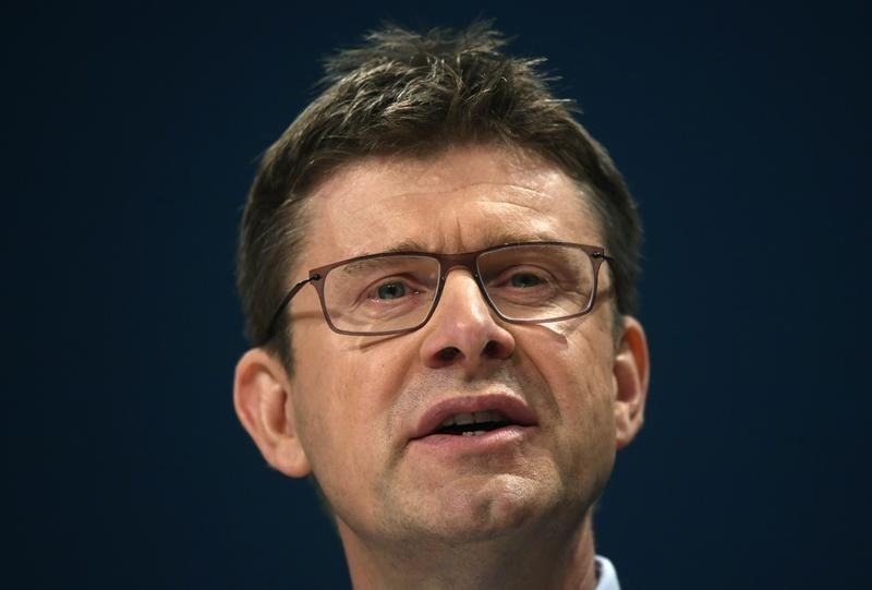 © Reuters. File photo of Britain's Business Secretary Greg Clark speaking at the Conservative Party conference in Birmingham