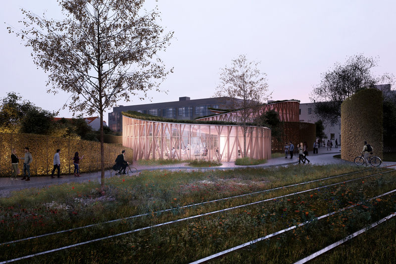 © Reuters. A new Hans Christian Andersen Museum in Odense is seen in an undated artist's rendering