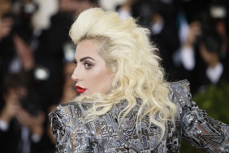 © Reuters. Lady Gaga chega a evento em Nova York