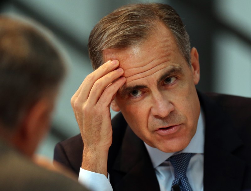 © Reuters. Bank of England Governor Mark Carney speaks at the Future Forum in Birmingham Town Hall
