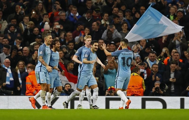 © Reuters. Manchester City v FC Barcelona - UEFA Champions League Group Stage - Group C