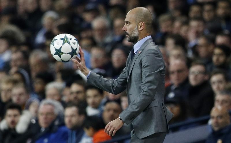 © Reuters. Guardiola espera que la victoria ante el Barça deje huella