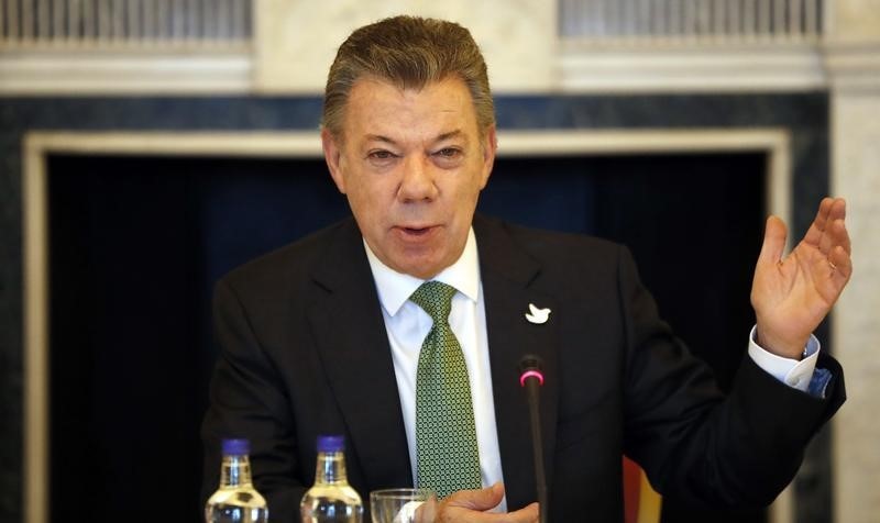 © Reuters. رئيس كولومبيا: نحقق "تقدما كبيرا" في اتفاق السلام