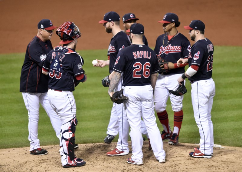 © Reuters. MLB: World Series-Chicago Cubs at Cleveland Indians