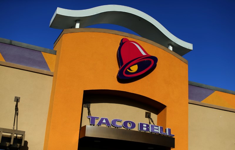 © Reuters. A Yum! Brands Inc. Taco Bell is shown in Encinitas, California