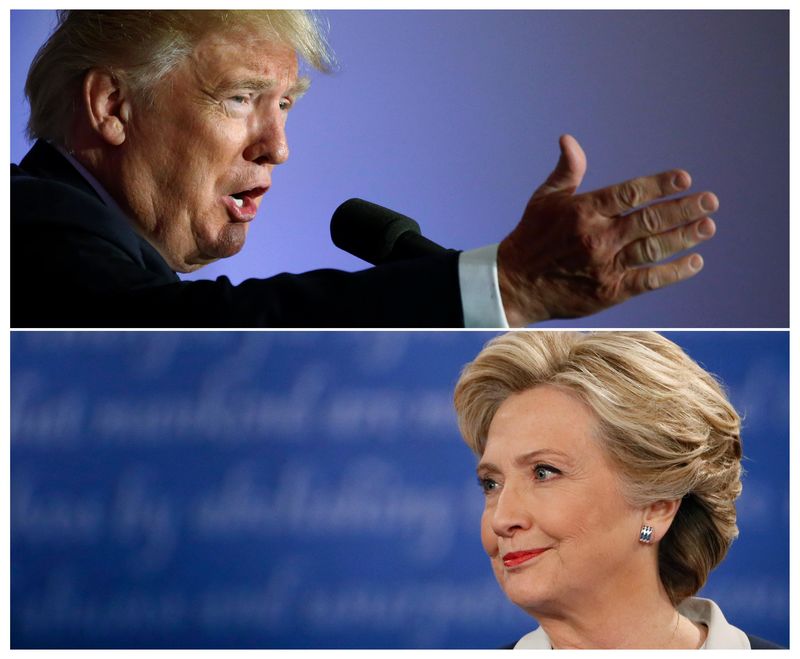 © Reuters. Candidatos à Presidência dos EUA Donald Trump e Hillary Clinton