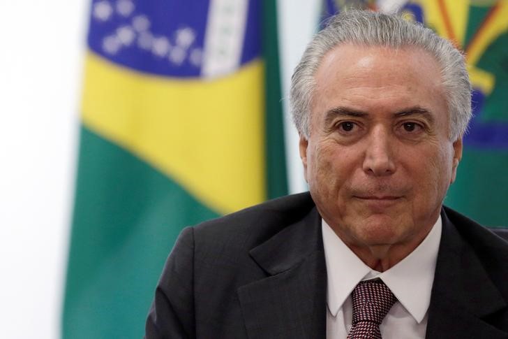 © Reuters. Presidente Michel Temer no Palácio do Planalto