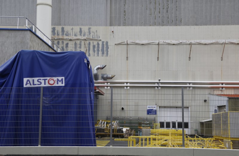 © Reuters. General view of the main plant of the French engineering giant Alstom in Belfort