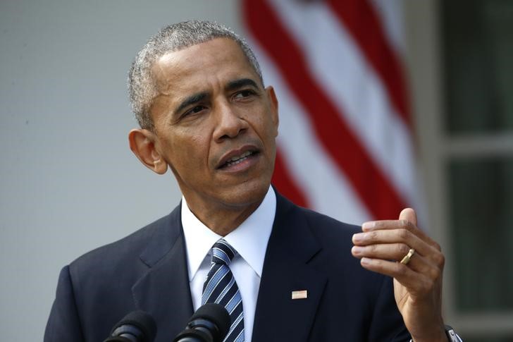 © Reuters. Obama faz discurso sobre vitória de Trump em Washington