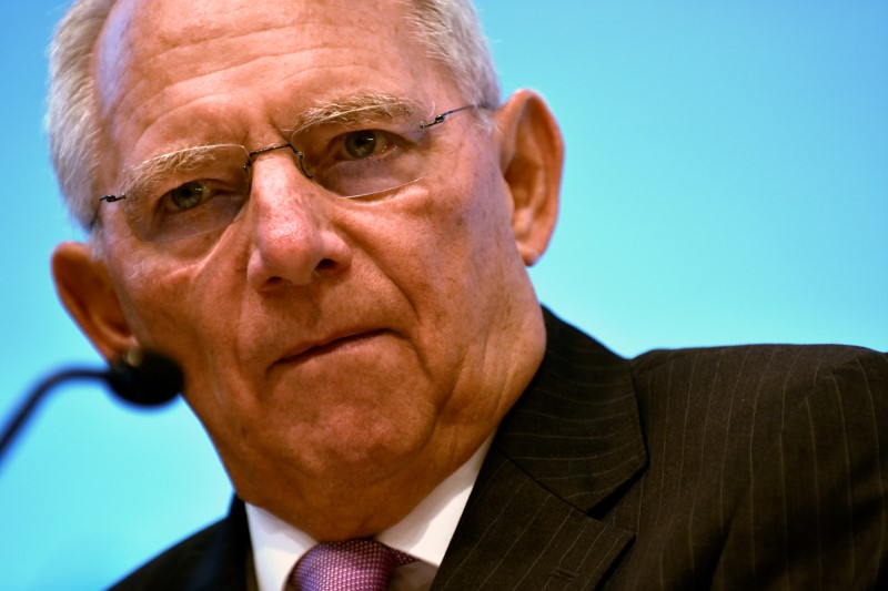 © Reuters. Ministro das Finanças da Alemanha, Wolfgang Schaeuble