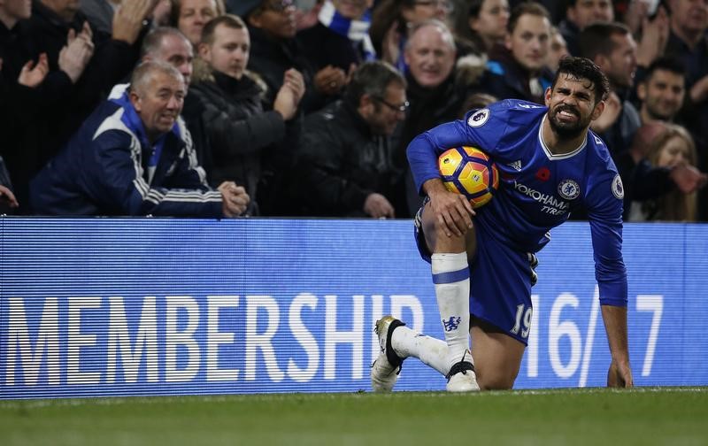 © Reuters. Costa se queda fuera de la selección española por lesión