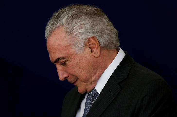 © Reuters. Temer durante evento no Palácio do Planalto