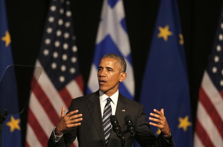 © Reuters. أوباما يقول إنه واثق من أن أمريكا ستواصل التزامها تجاه حلف الأطلسي