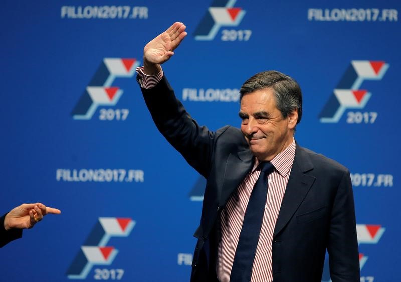 © Reuters. FILLON TALONNE JUPPÉ ET SARKOZY