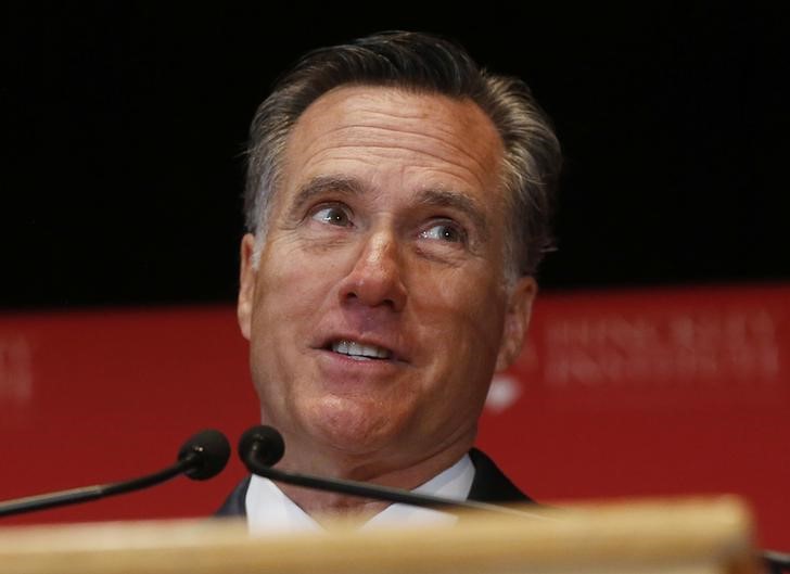 © Reuters. Mitt Romney durante evento em Salt Lake City