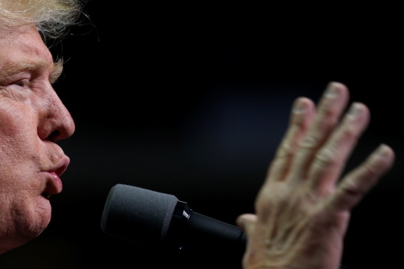 © Reuters. O presidente eleito Donald Trump durante evento de campanha em Hershey, no Estado da Pensilvânia, nos Estados Unidos