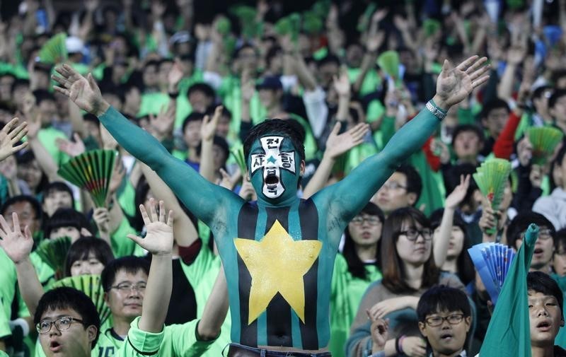 © Reuters. تشونبوك يتقدم على العين في نهائي دوري أبطال آسيا