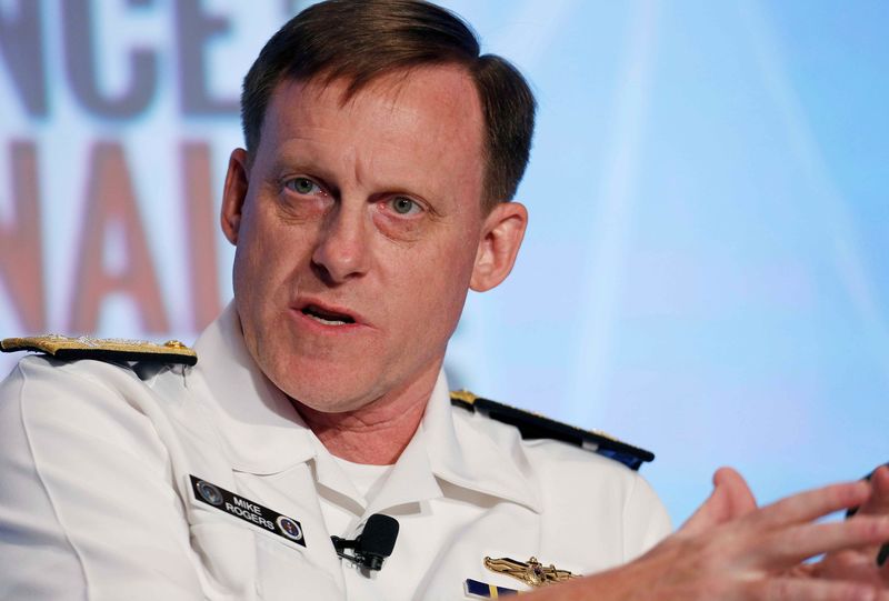 © Reuters. NSA Director Rogers participates in session at Intelligence and National Security Summit in Washington