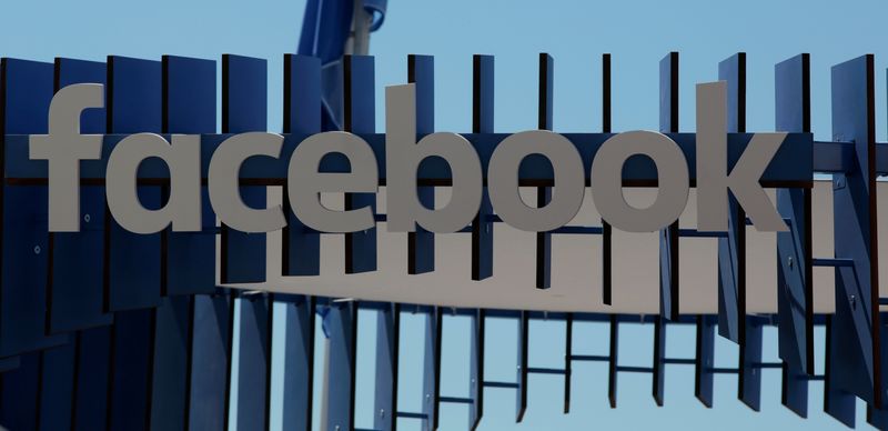 © Reuters. The logo of Facebook is seen at the Cannes Lions Festival in Cannes
