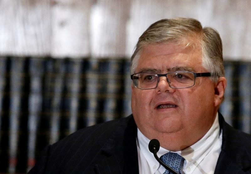 © Reuters. Mexico's central Bank Governor Agustin Carstens speaking at event in Mexico City