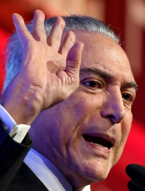 © Reuters. Presidente Michel Temer participa de fórum econômico em São Paulo