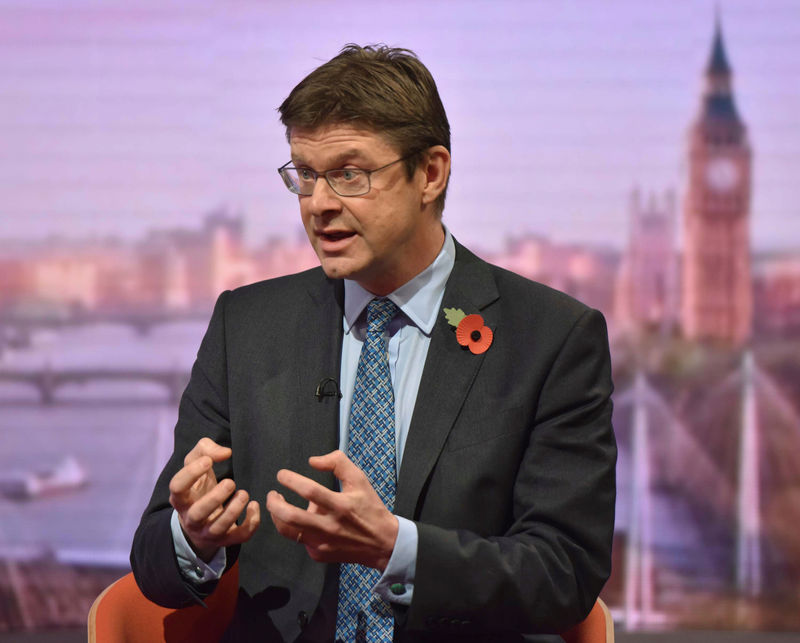 © Reuters. Britain's Business Secretary Greg Clark speaks on the BBC's Andrew Marr Show in London