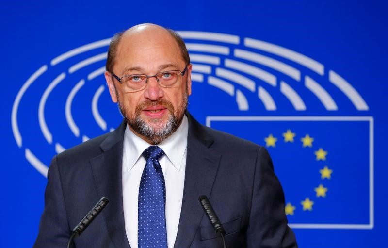 © Reuters. Schulz no buscará renovar en el Parlamento Europeo y podría competir con Merkel en Alemania