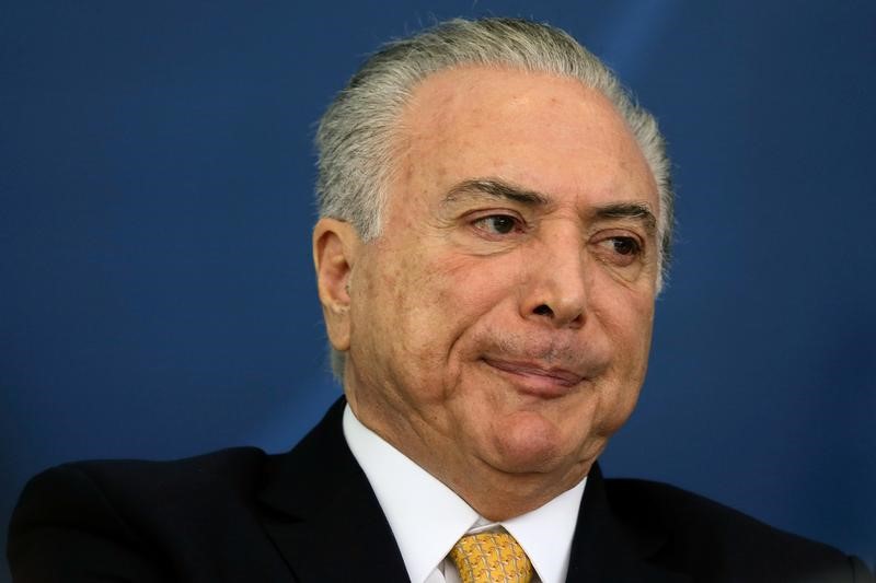 © Reuters. O presidente brasileiro Michel Temer durante reunião do Conselho de Desenvolvimento Econômico e Social (CDES) no Palácio do Planalto, em Brasília