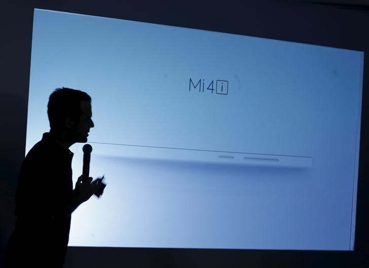 © Reuters. Barra speaks during the launch of the Mi 4i phone in Hong Kong