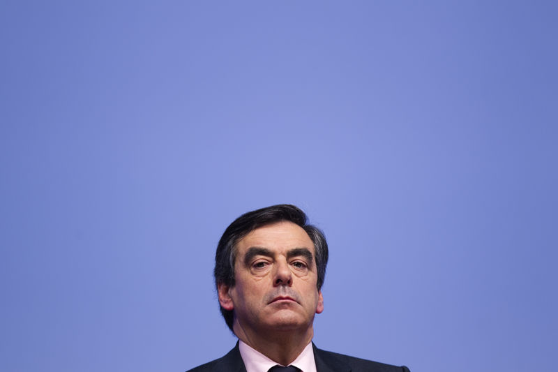 © Reuters. François Fillon durante evento em Paris