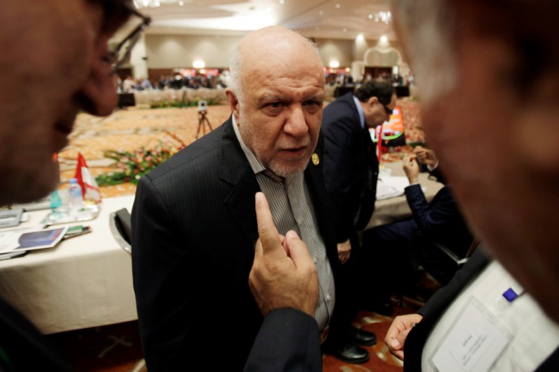 © Reuters. Iranian Oil Minister Bijan Zanganeh attends the 15th International Energy Forum Ministerial (IEF15) in Algiers