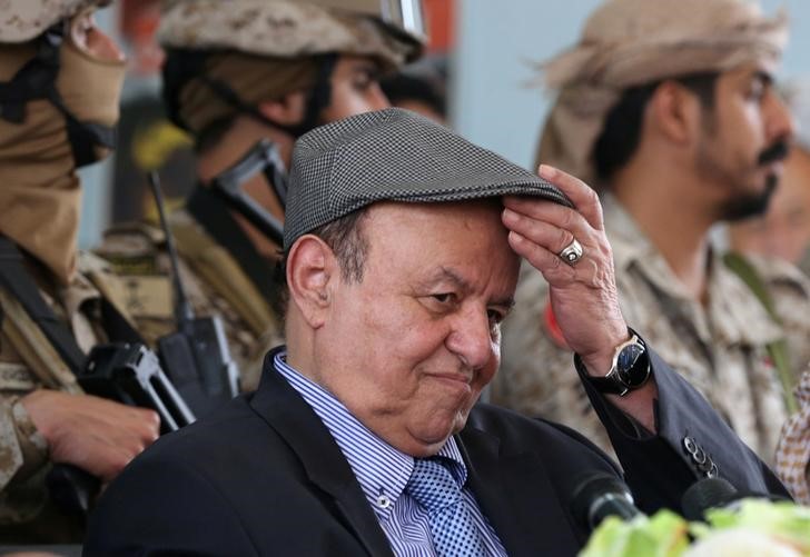 © Reuters. الرئيس اليمني هادي يصل عدن لأول مرة منذ عام