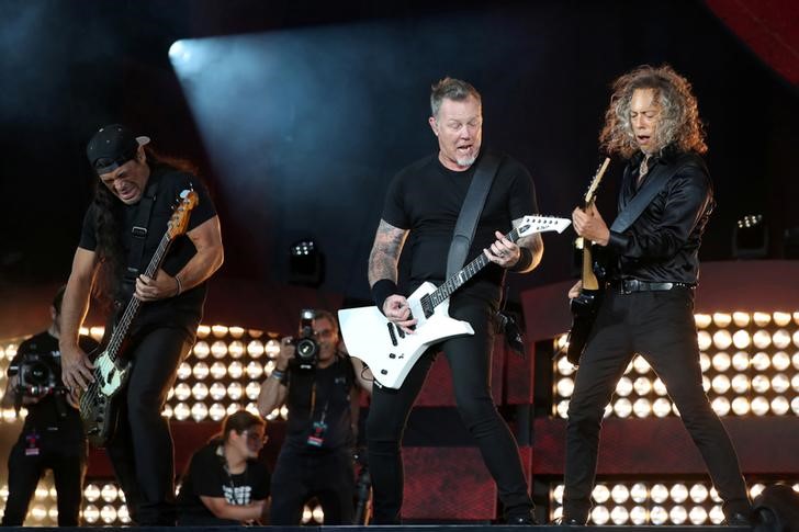 © Reuters. Metallica se apresenta no Central Park em Manhattan