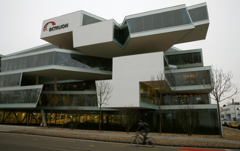 © Reuters. A general view shows Swiss biotech group Actelion Headquarters in Allschwil