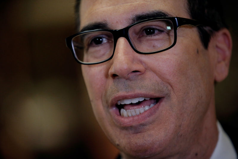 © Reuters. Steven Mnuchin durante evento em Nova York