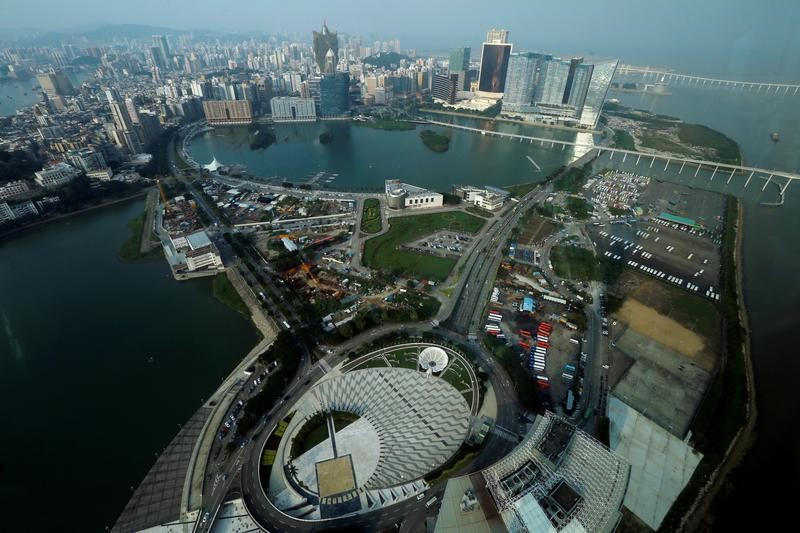 © Reuters. A general view of Macau peninsula