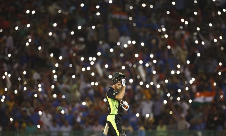 © Reuters. Cricket - India v Australia - World Twenty20 cricket tournament