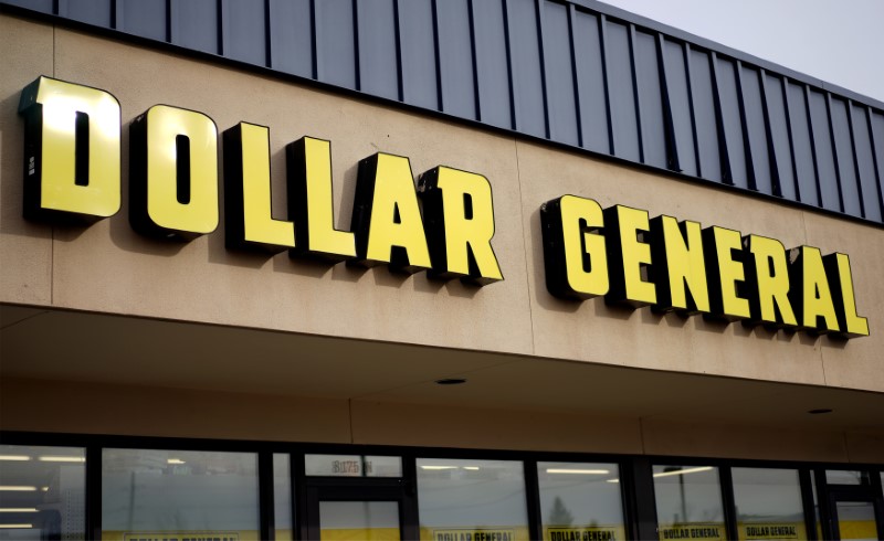 © Reuters. The sign outside the Dollar General store in Westminster, Colorado is pictured
