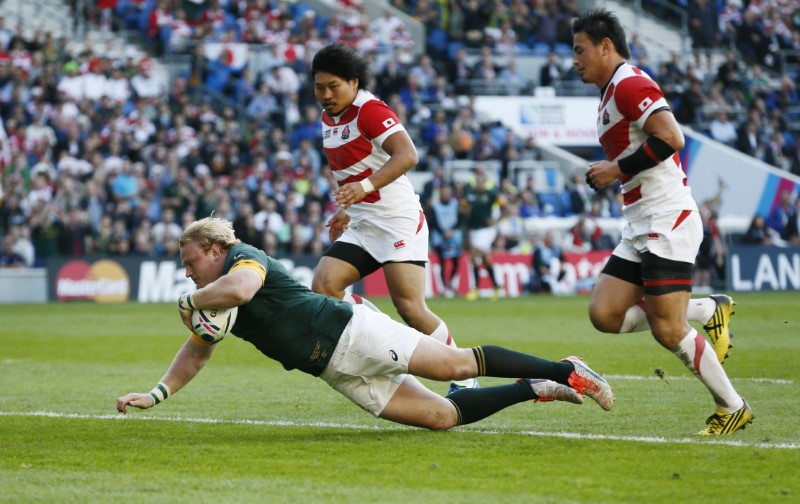 © Reuters. South Africa v Japan - IRB Rugby World Cup 2015 Pool B