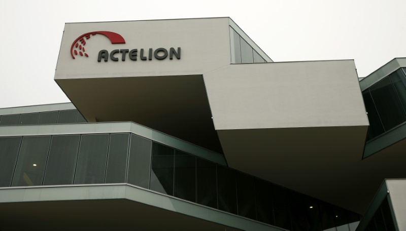 © Reuters. A general view shows Swiss biotech group Actelion Headquarters in Allschwil