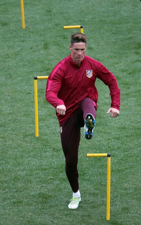 © Reuters. El Atlético podrá contar con Torres para su partido contra el Bayern