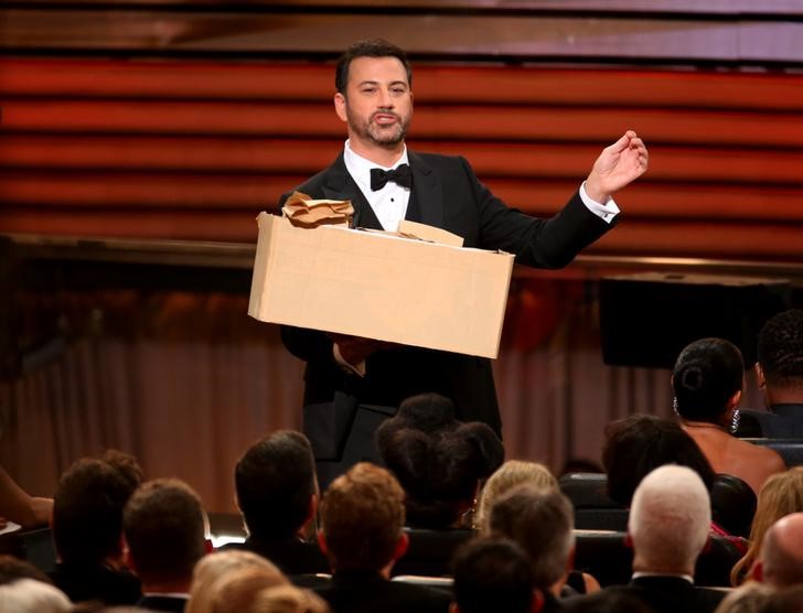 © Reuters. Jimmy Kimmel no Emmy Awards em Los Angeles