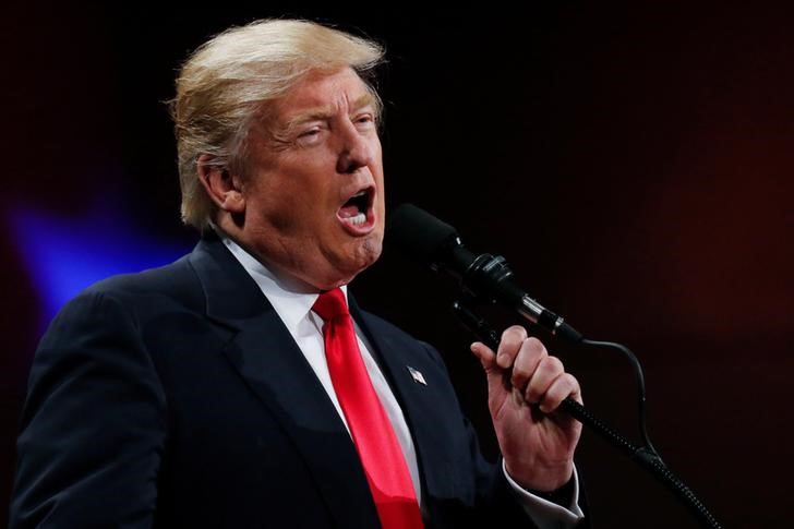 © Reuters. Presidente eleito dos Estados Unidos, Donald Trump, durante evento em Des Moines